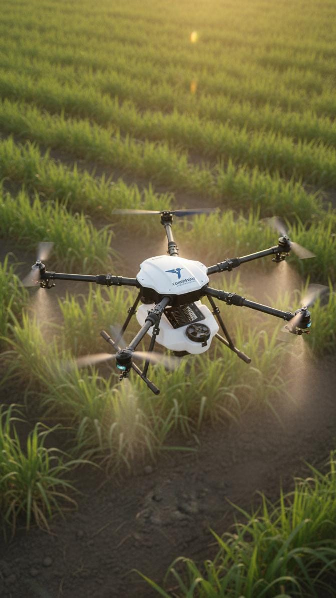 Field service support for agriculture drone operations