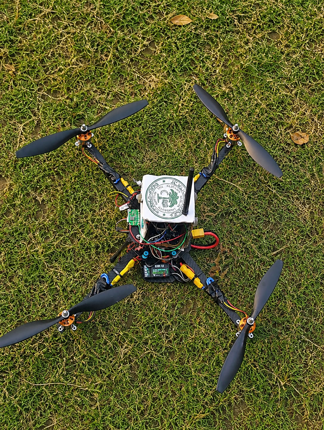 AMU Polytechnic students with environmental monitoring drone Climatron