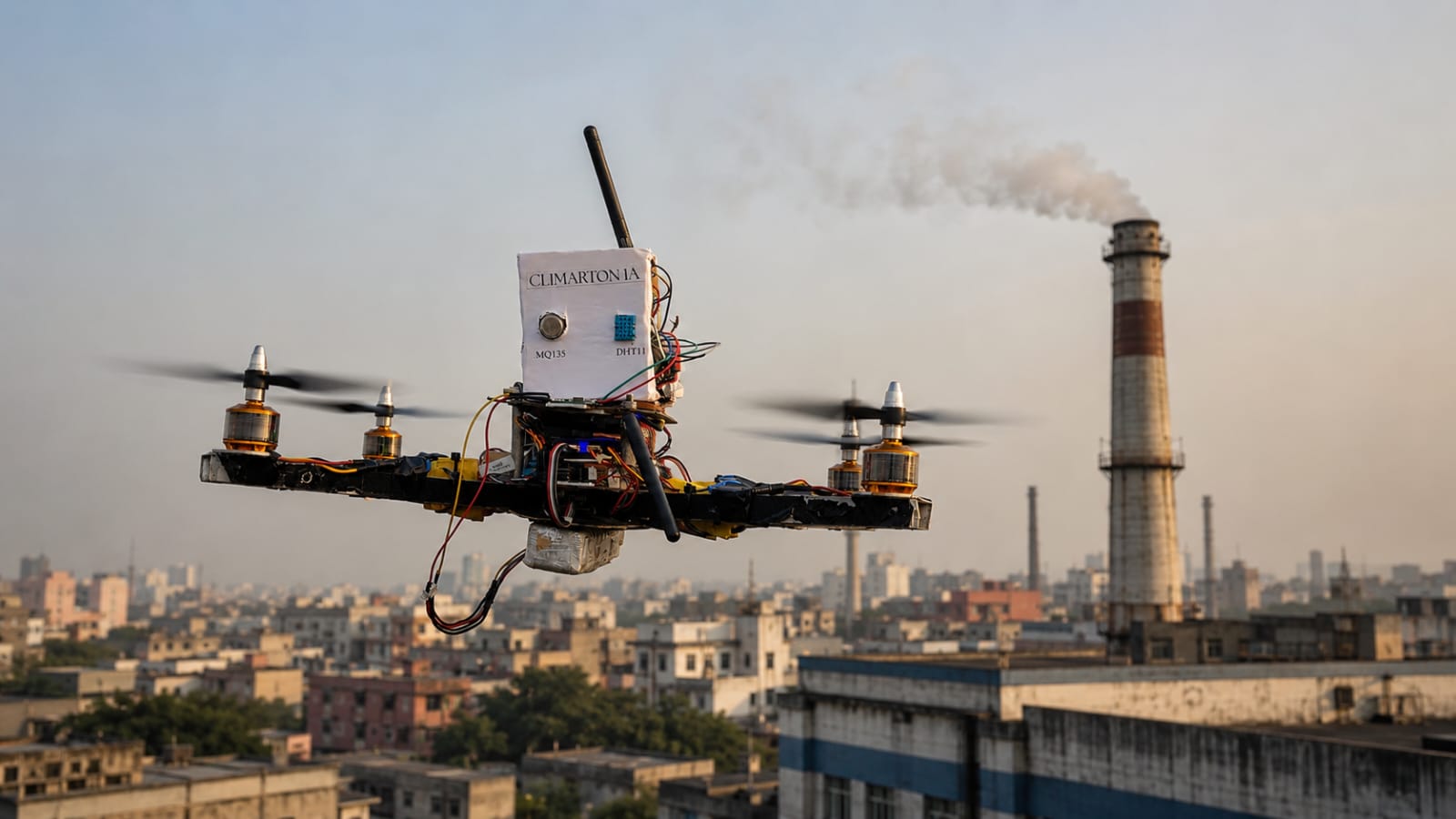 CruiseHead environmental monitoring drone for air and climate data collection