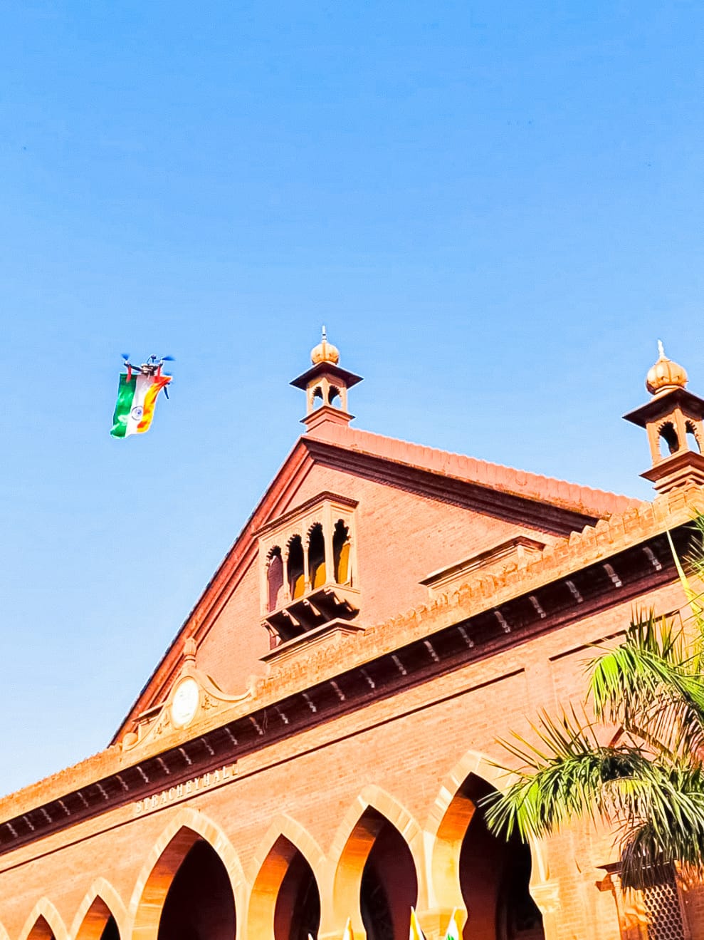 CruiseHead Republic Day 2026 Drone Flag Fly-Past at Aligarh Muslim University before Vice-Chancellor and dignitaries